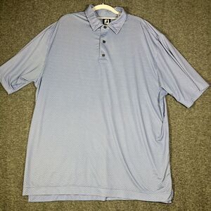 Footjoy Golf Polo Geometric Diamond All Over Print Stretch Golf Classic Shirt XL